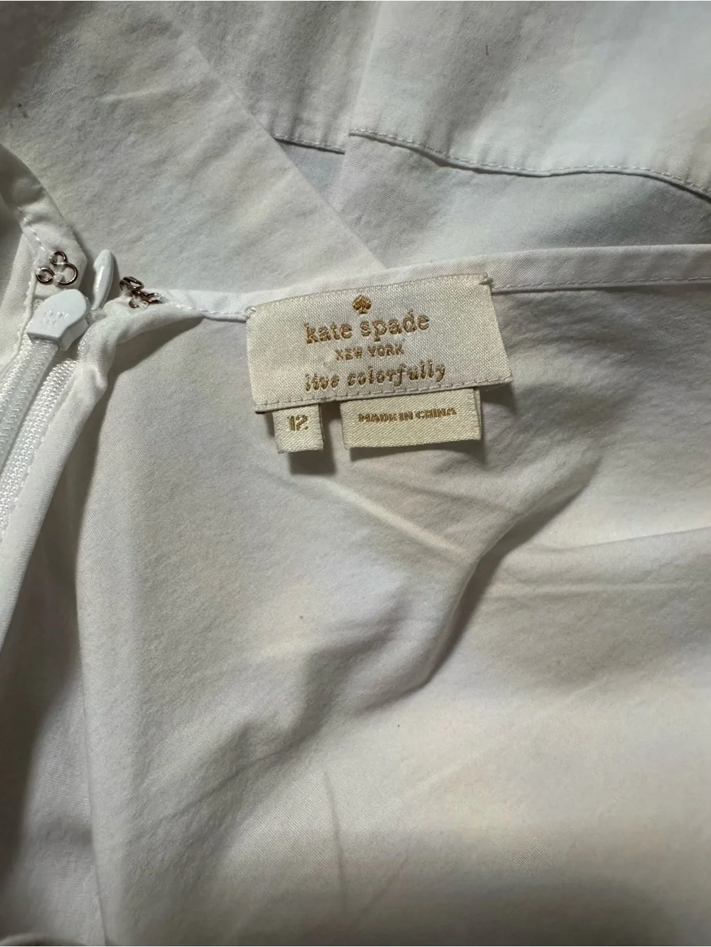 kate spade White Cotton Blouse